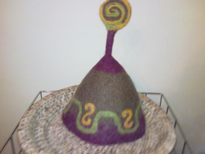 pirties kepurė su ornamentu