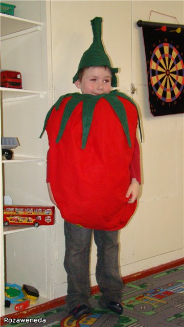 karnavalinis kostiumas "pomidoras "