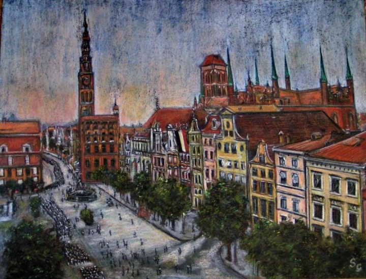 Gdanskas iš ciklo "Miestai "