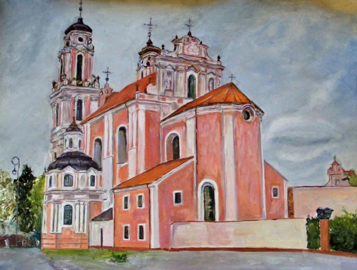 Šv. Kotrynos bažnyčia iš ciklo "Miestai"