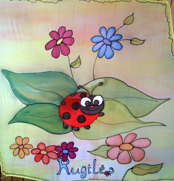 Įvairios vaikiškos skarytės 55x55cm